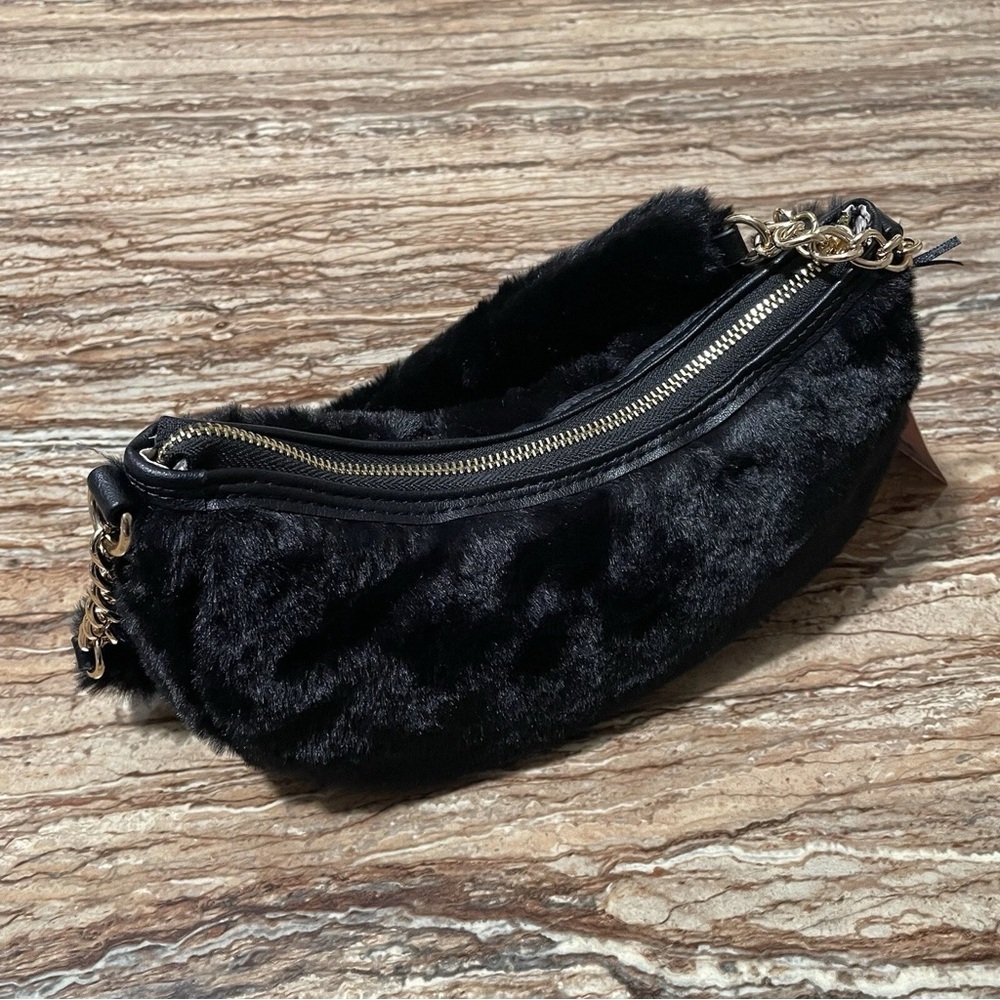 Juicy Couture Black Faux Fur Mini Bag - Picture 4 of 7